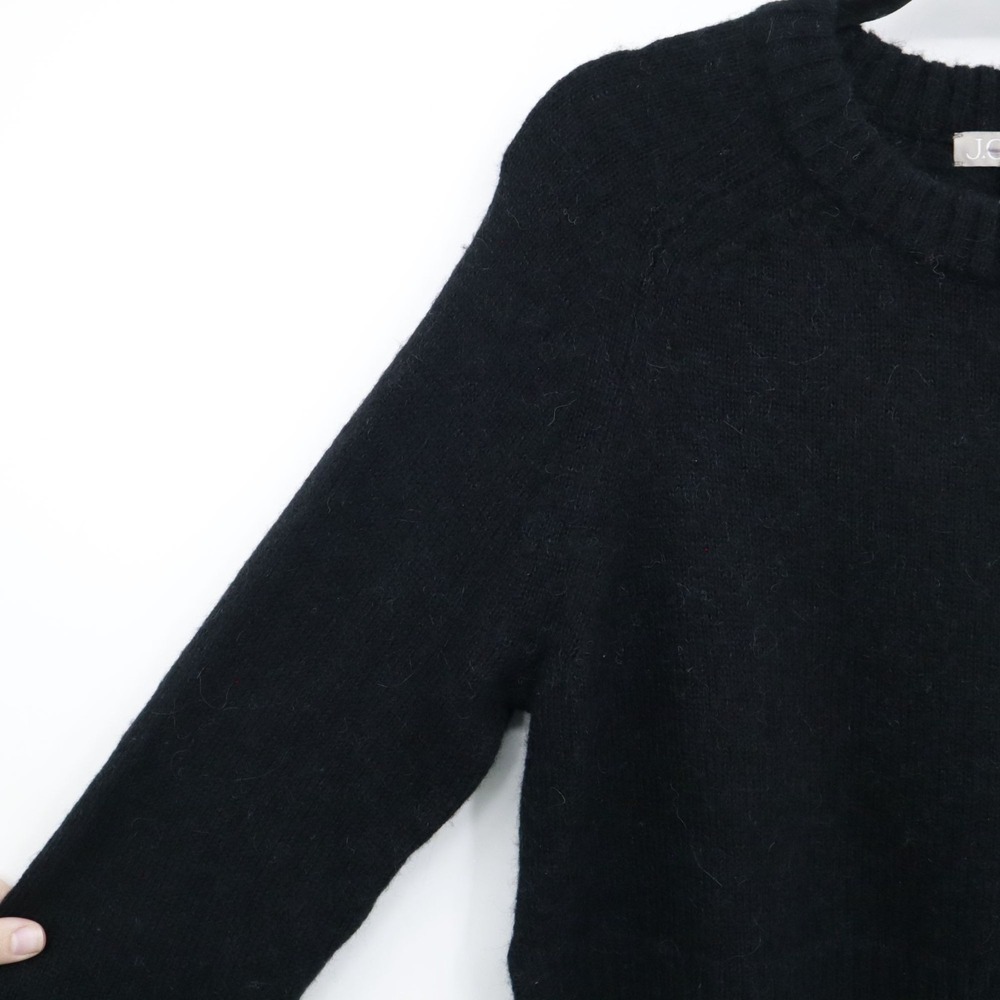J. Crew High Rib Alpaca Wool Sweater Women XS Black Modern Classic Versatile NWT - Picture 6 of 14